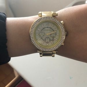 Gold Michael Kors Watch Women